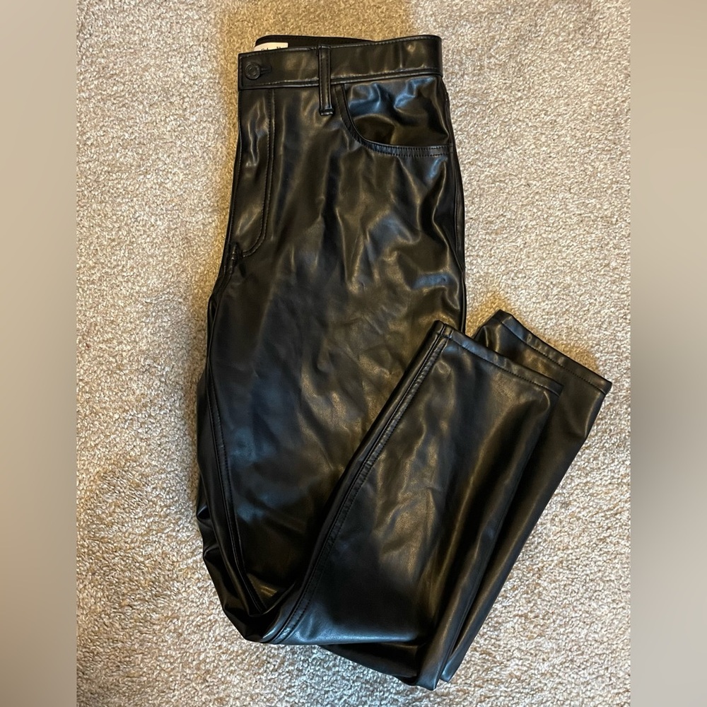 Abercrombie Curve Love Skinny Vegan Leather Pants